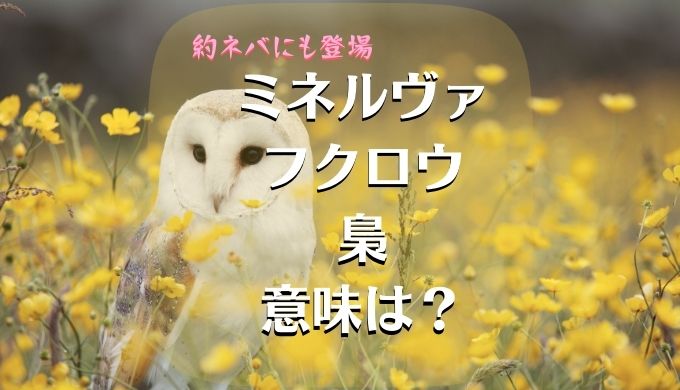 ミネルヴァ　フクロウ　梟　意味